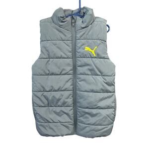 Gray Puffer Vest - Puma - S (7/8)
